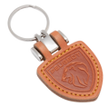 Sleutelhanger kunstleder met blinddruk logo — Vero Graphics