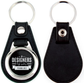 Keychains genuine leather with metal