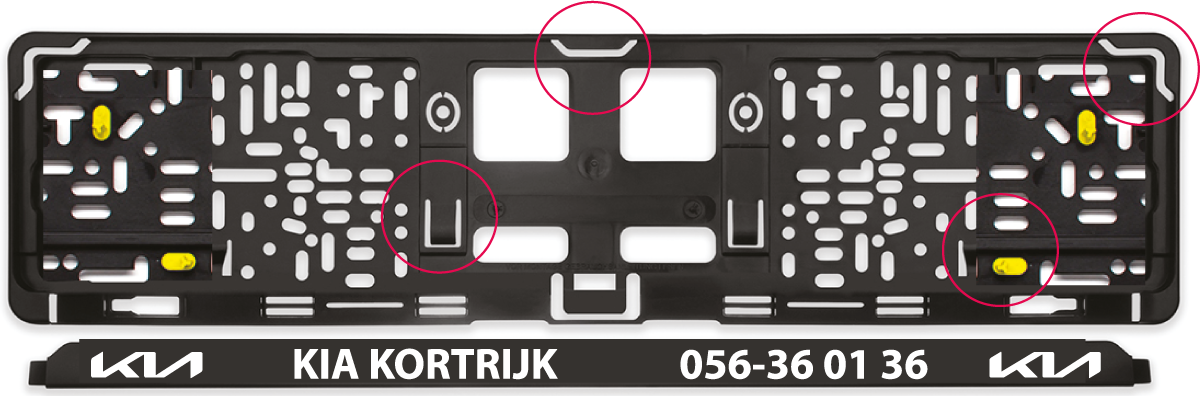 Modellen met verwisselbare reclamestrip